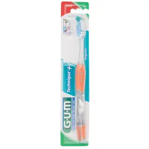 GUM, Handzahnbürste, SUNSTAR Technique+ Zahnbürste Soft Full (Weich) günstig