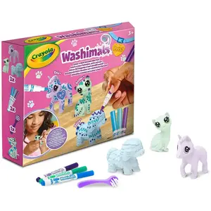 Crayola Washimals Haustiere Set 3 Haustiere Pastellfarbe