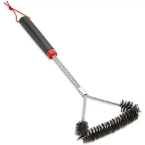 Weber, Grillreinigungsutensil, Dreiseitige Grillbürste (46 cm)