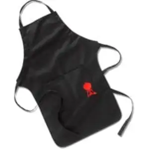Grill­schür­ze, schwarz mit rotem Kettle Grill 6474, Schürze