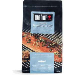 Weber Smoker Chips Mix für Fisch & Meeresfrüchte: Natürliche Holzchips mit fruchtigem Aroma für milden Rauchgeschmack, 0,7 kg günstig