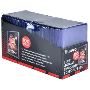 Ultra Pro Toploader Regular Trading Card Schutz 100 Stück transparent