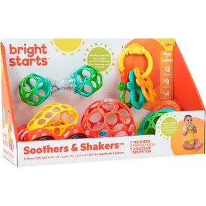 Bright Starts Greifspielzeug Soothers & Shakers  5 Piece Gift Set (Set...