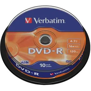 Verbatim 4.7gb 16x Geschwindigkeit Dvd-r 10 Einheiten günstig