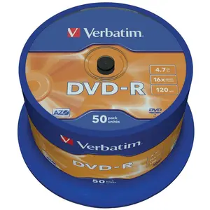 Verbatim 4.7gb 16x Geschwindigkeit Dvd-r 50 Einheiten günstig