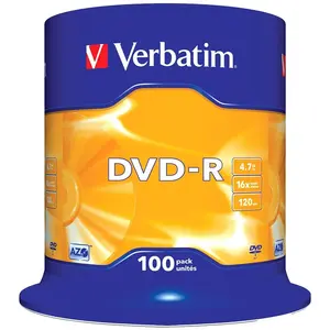 Verbatim 4.7gb 16x Geschwindigkeit Dvd-r 100 Einheiten günstig