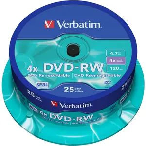 Verbatim Dvd-Rw (25x), Optischer Datenträger günstig