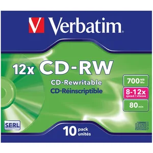 Verbatim CD-RW 700MB 8-12x 10P Jewel Case günstig