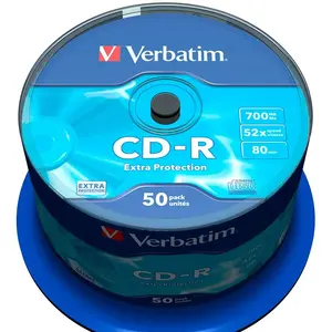 Verbatim Cd-r 700mb Extra Protection 52x Geschwindigkeit 50 Einheiten günstig