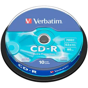 Verbatim Cd-r 700mb Extra Protection 52x Geschwindigkeit 10 Einheiten günstig