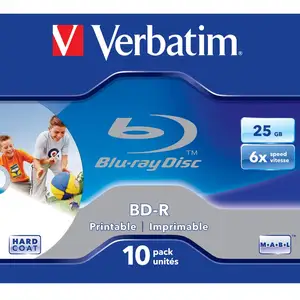 Verbatim BD-R SL 25GB, 6x, 10er-Pack Jewel Case Blu-Ray-Rohlinge günstig