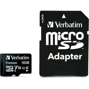 Verbatim Premium Micro Sd Class 10 16gb Speicherkarte Mit Adapter