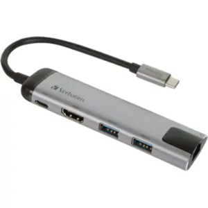 Verbatim Multiport-Adapter USB-C Hub mit HDMI+LAN günstig