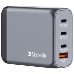 VERBATIM GNC-100 GaN Netzladegerät 4 Port 100W USB A/C günstig