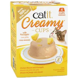 Catit Creamy Cups Nassfutter Mixpackung Für Katzen 4x25g