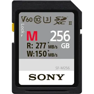 Sony SF-M series (256 GB, SDXC, U3, UHS-II), Speicherkarte, Schwarz