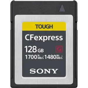 Sony Tough (128 GB, CFexpress Typ B), Speicherkarte, Schwarz