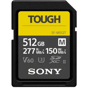 Sony SF-M Tough (512 GB, SDXC, U3, UHS-II), Speicherkarte, Schwarz