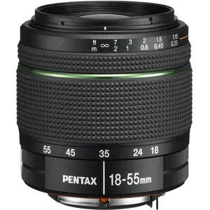 Pentax Objektiv SMC-DA 18-55mm, f/3.5-5.6, WR (Pentax K, APS-C / DX), Objektiv, Schwarz