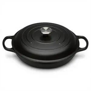 Le Creuset Schmortopf Evo: Flacher Bräter 30 cm für optimales Anbraten...