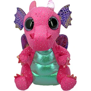 Ty Beanie Boo Spitfire rosa Drache, 15 cm