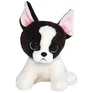 TY Beanie Babies Portia, Spielzeug-Hund, Schwarz, Weiß, Seide, Hund, P...