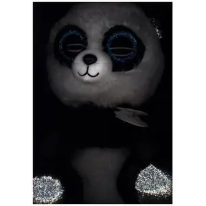TY Bamboo, Spielzeug-Bär, Schwarz, Weiß, Plüsch, Bär, Bamboo, Junge/Mä...