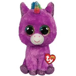 TY Rosette, Spieltiere, Violett, Seide, Einhorn, China, 92 mm