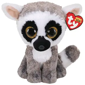 TY Linus, Spielzeug-Lemur, Schwarz, Grau, Weiß, Plüsch, 3 Jahr(e), Ver...