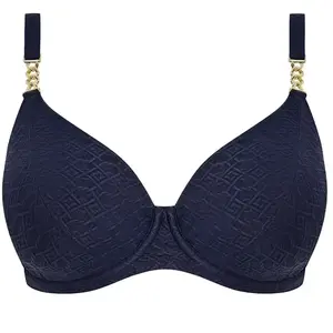 Bügel-Bikinioberteil Damen Fantasie Plunge Azores Bleu 100G günstig