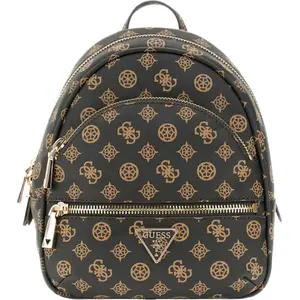 GUESS Rucksack Kunstleder Manhattan II Backpack mocha logo