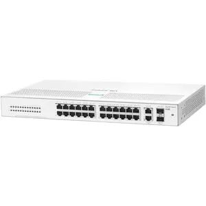 HPE Aruba Networking Aruba Instant On 1430 26G 2SFP, Unmanaged, L2, Gigabit Ethernet (10/100/1000), Vollduplex, Rack-Einbau, 1U