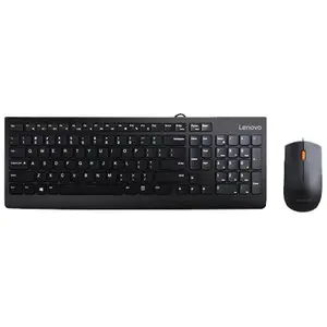 Lenovo 300, Volle Größe (100%), USB, QWERTY, Schwarz, Maus enthalten günstig