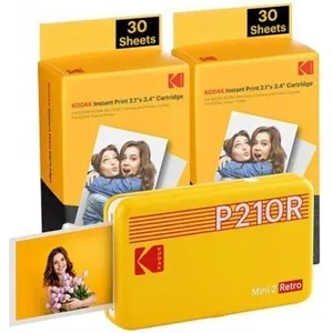 Kodak Mini 2 Retro, Farbstoffsublimation, 2.1" x 3.4" (5.3 x 8.6 cm), ...