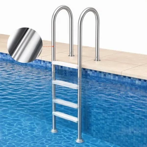 VEVOR Schwimmbadleiter, 4-stufige Treppe mit Doppelhandlauf, Pool Eins... günstig