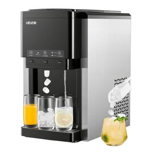 VEVOR Wasserspender mit Eiswürfelbereiter 16 kg/Tag, 3 in 1 Tischwasse...