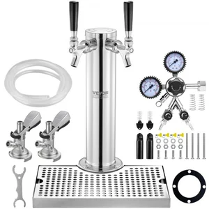 VEVOR Kegerator-Turm-Kit, Bier-Umrüstsatz mit zwei Zapfhähnen, Bier-Tu... günstig