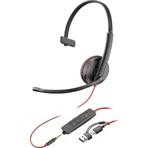 Poly Blackwire 3215 USB-C HS +3.5mmP +USB-C/A