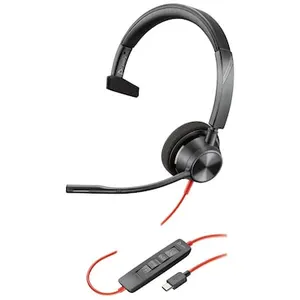 Poly Headset Blackwire 3310 monaural, USB-C Headset +USB-C/A Adapter