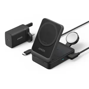 Anker MagGo Kabellose Ladestation (Faltbar 3-in-1) Schwarz günstig
