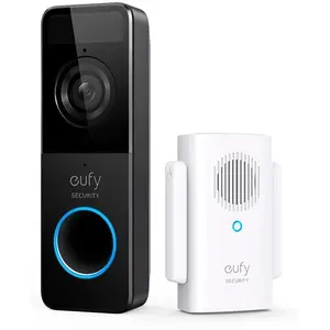 Eufy Video Doorbell 1080p, Schwarz, Weiß, Haus, IP65, 1600 x 1200 Pixe...