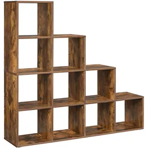 Vasagle, Regal, Bücherregal braun 129,5 x 29,0 x 129,5 cm (29 x 29 x 129.50 cm) günstig