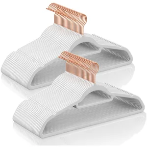 SONGMICS Kleiderbügel 20/50er Set rutschfest, (50-tlg), 0,6 cm dick, 3... günstig