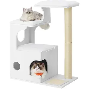Feandrea Kratzbaum, 88 cm hoher Katzenbaum, mit Höhle und Liegeflächen günstig
