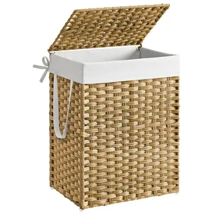 SONGMICS Wäschekorb Wäschebox aus synthetischem Rattan, herausnehmbare... günstig