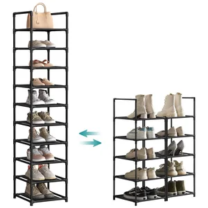 SONGMICS Schuhregal Schuhablage, 10 Ebenen, für 20 Paar Schuhe und Sti... günstig