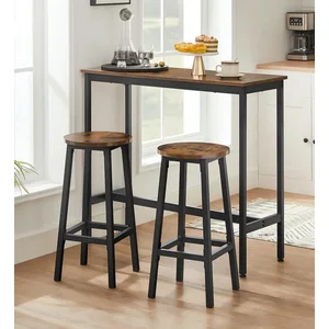 VASAGLE Bartisch Essgruppe, Industrie-Design, mit Barhocker Set, mit 2... günstig