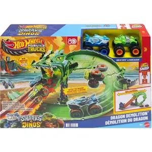Hot Wheels Monster Trucks: Haie Vsdinos-drachenzerstörung günstig
