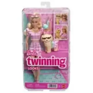 Barbie Zwillingslook Blond Mit Hundepuppe