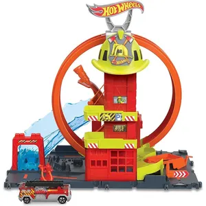 Konstruktionsspiele Mattel Hot Wheels City Super Fire Station TU